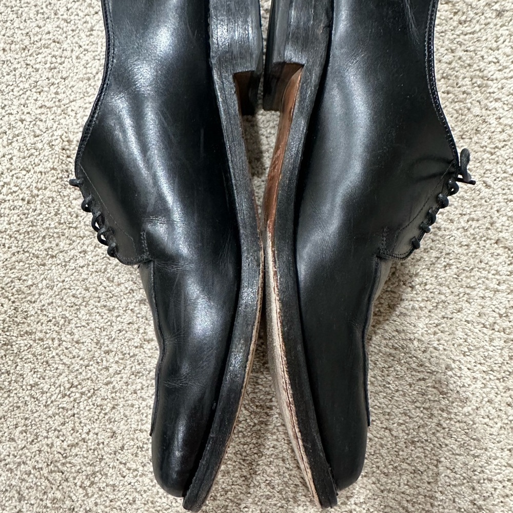 Allen Edmonds Black Oxfords Classic Leather Design - Picture 3 of 9
